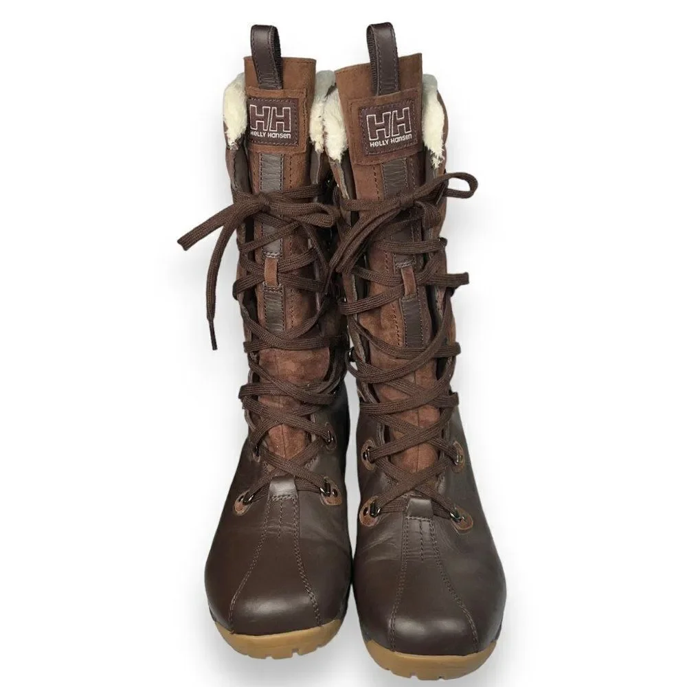 Helly Hansen Skuld 4 Winter Waterproof Boots Brown Women's 9.5‎